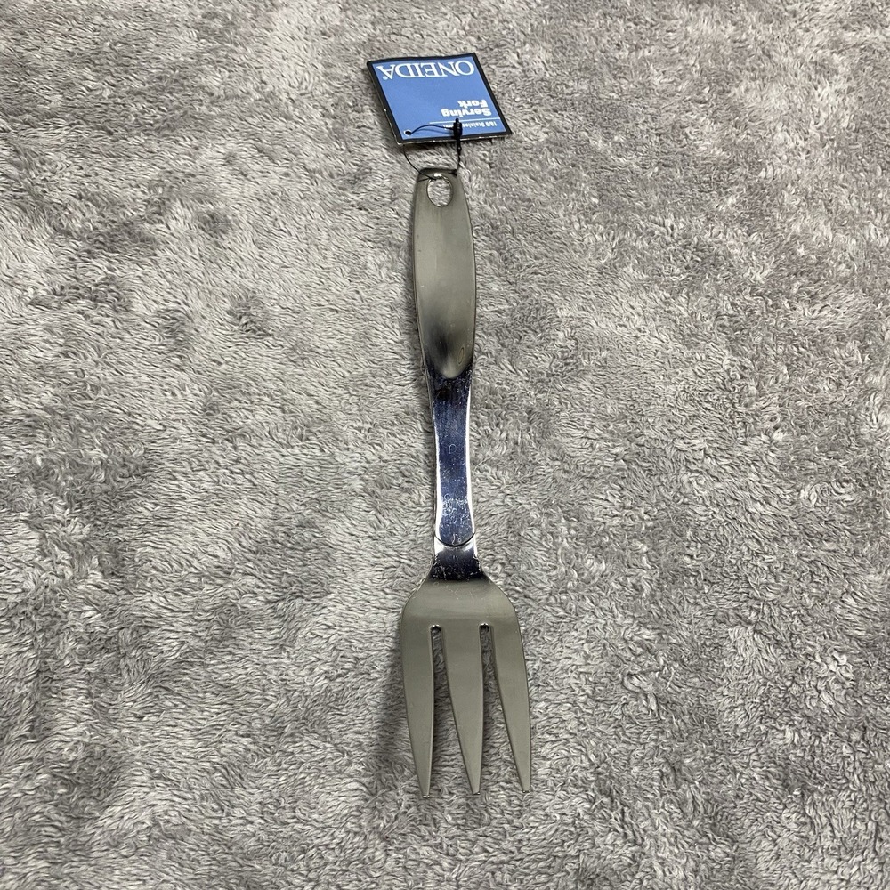 Oneida 18/8 Stainless Steel Serving Fork 10"